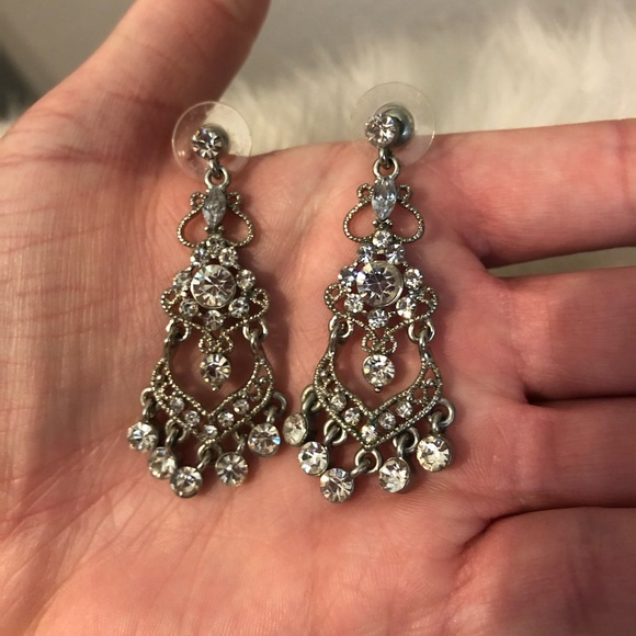 Silver Earrings - Dangle - Statement - Picture 2 of 4